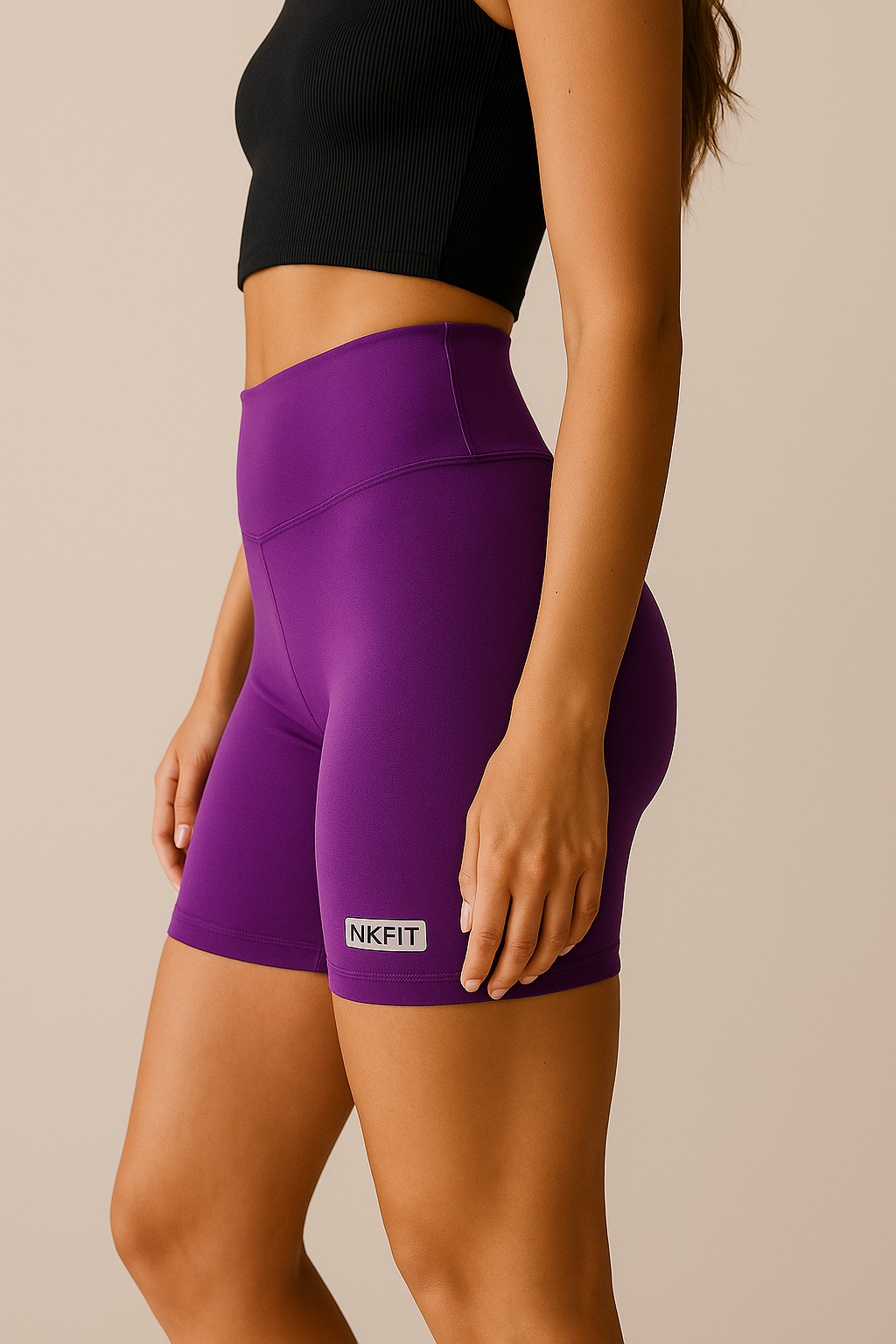 Short Deportivo de Compresión Alta – NKFIT Verde Oliva